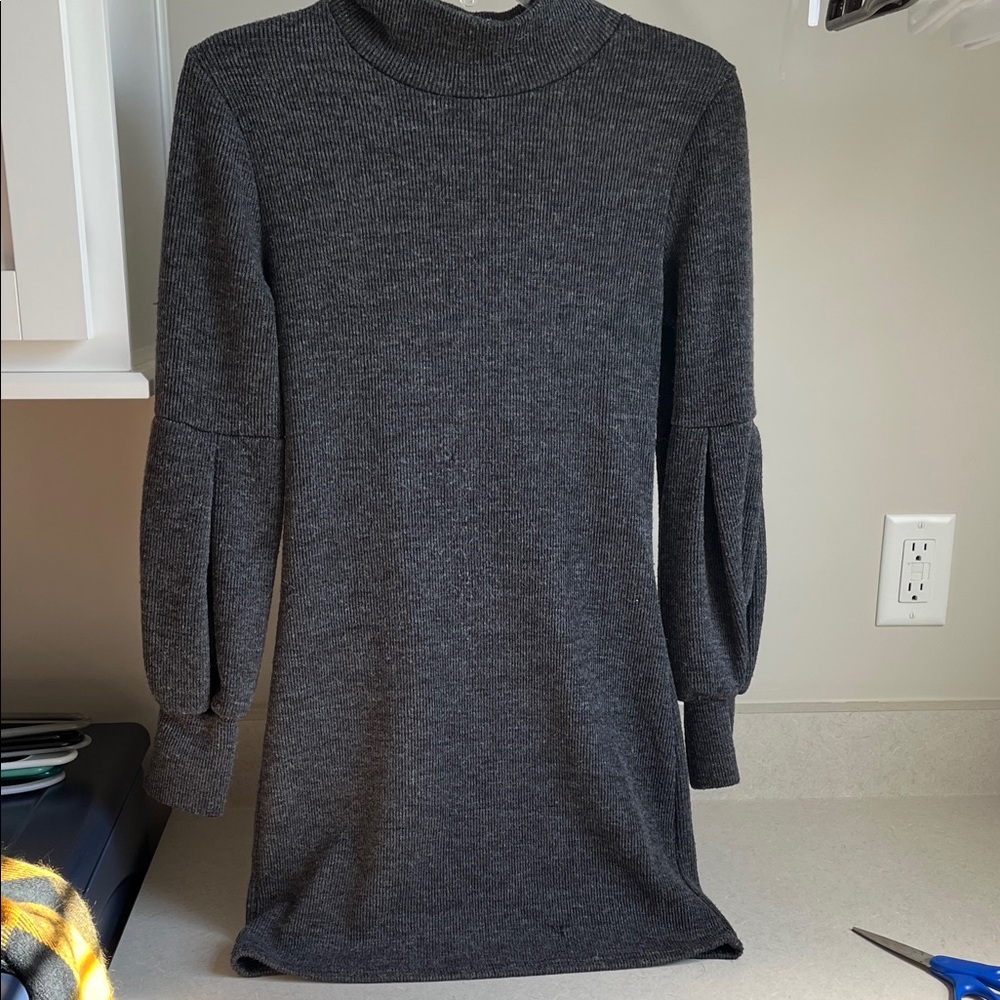 Fashionemoji Gray Knit Dress